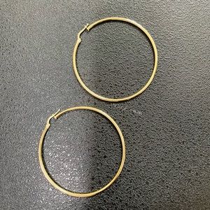 Gold 14k big hoops